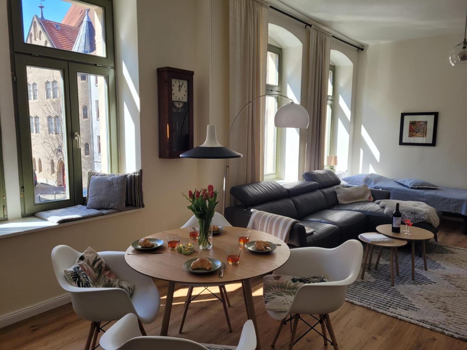 Cosel Apartment Altstadt Radfahrer Balkon Meissen Extérieur photo